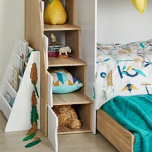 Cruz Trio Single Bunk Bed & Cabinets